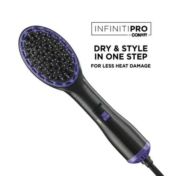 InfinitiPRO Conair Hot Air Dry & Style Paddle Brush - Picture 1 of 10